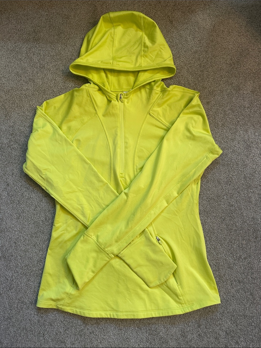 GAP Neon Yellow Zip-Up Hoodie